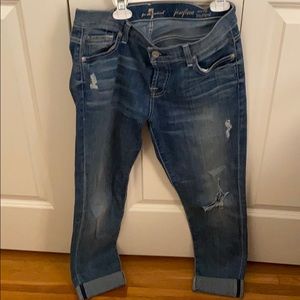 7 For All Mankind skinny boyfriend jeans